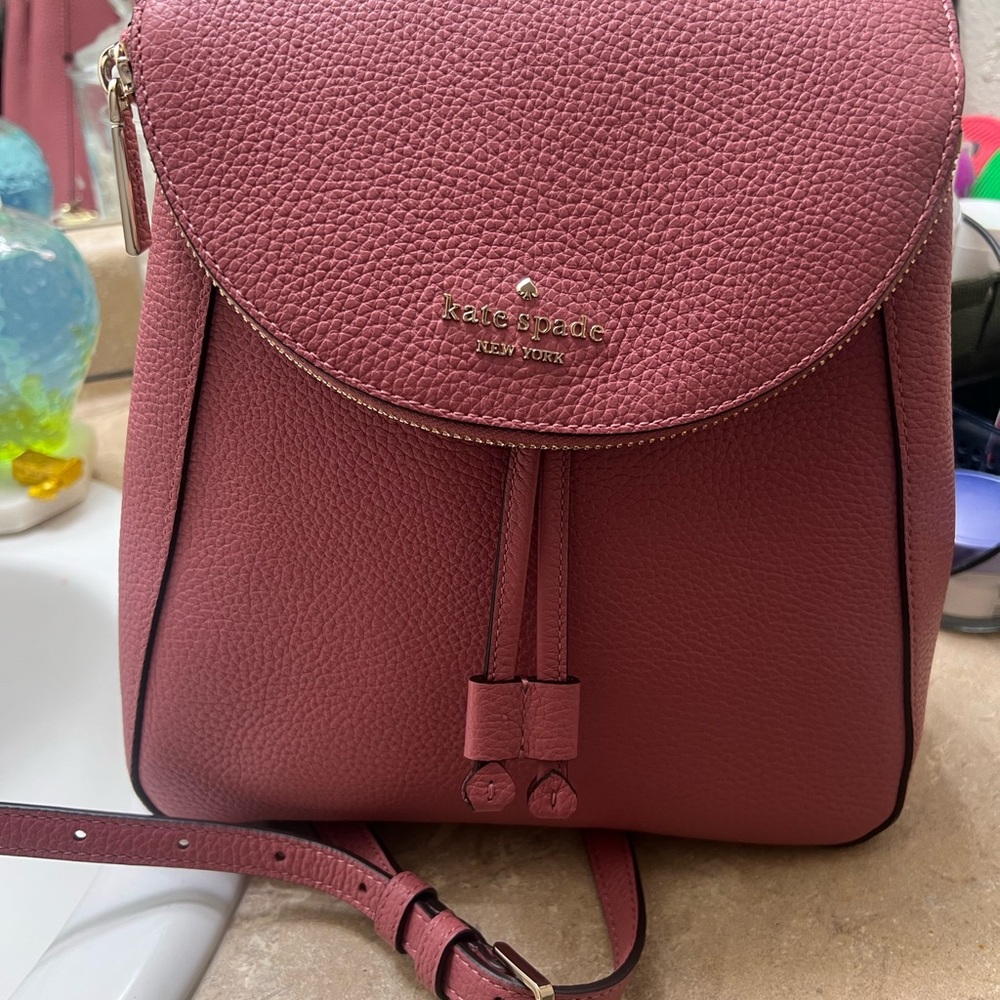 Kate Spade Pink Leather Backpack